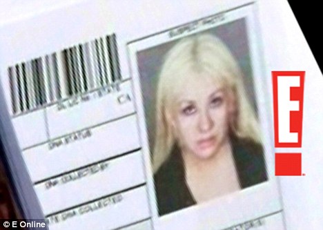 christina aguilera arrested mugshot. Christina Aguilera mugshot